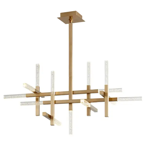Atlantis LED Ceiling Mount in Aged Brass - Image 2