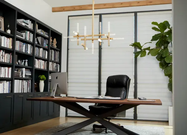 Atlantis LED Ceiling Mount in Aged Brass - Image 4