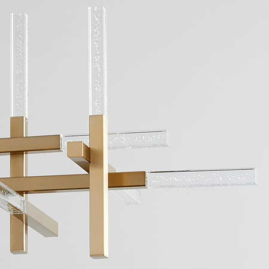Atlantis LED Ceiling Mount in Aged Brass - Image 5