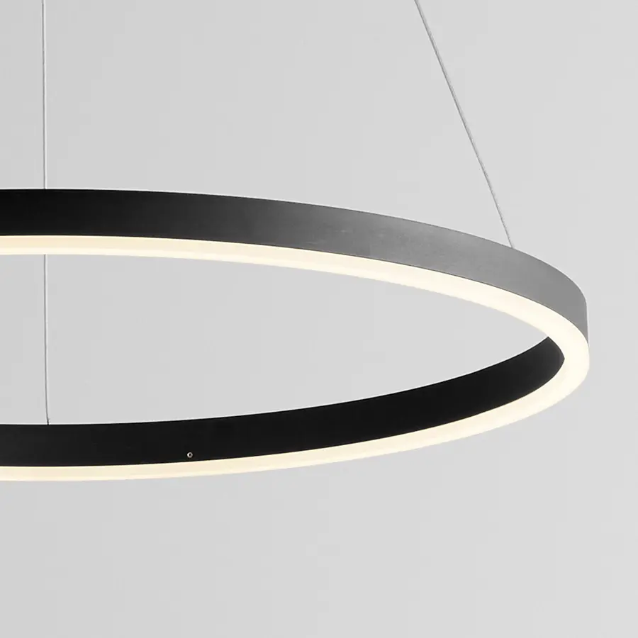 Circulo LED Pendant in Black - Image 3