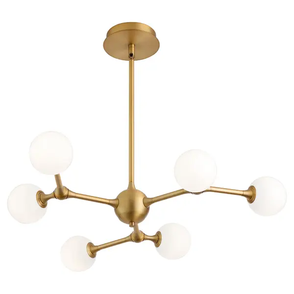 Orbe LED Chandelier in Brushed Brass - Image 3