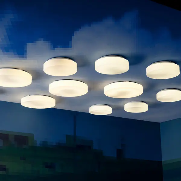 Rhythm LED Flush Mount in White - Image 4