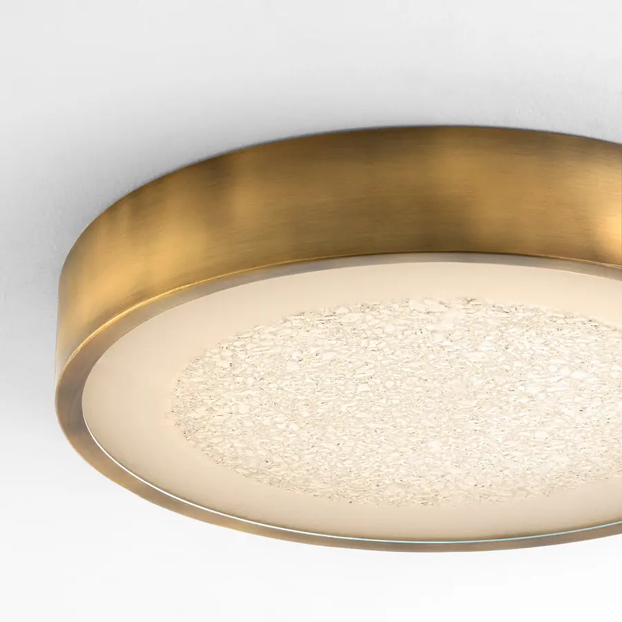 Floe LED Flush Mount in Brushed Brass - Image 3