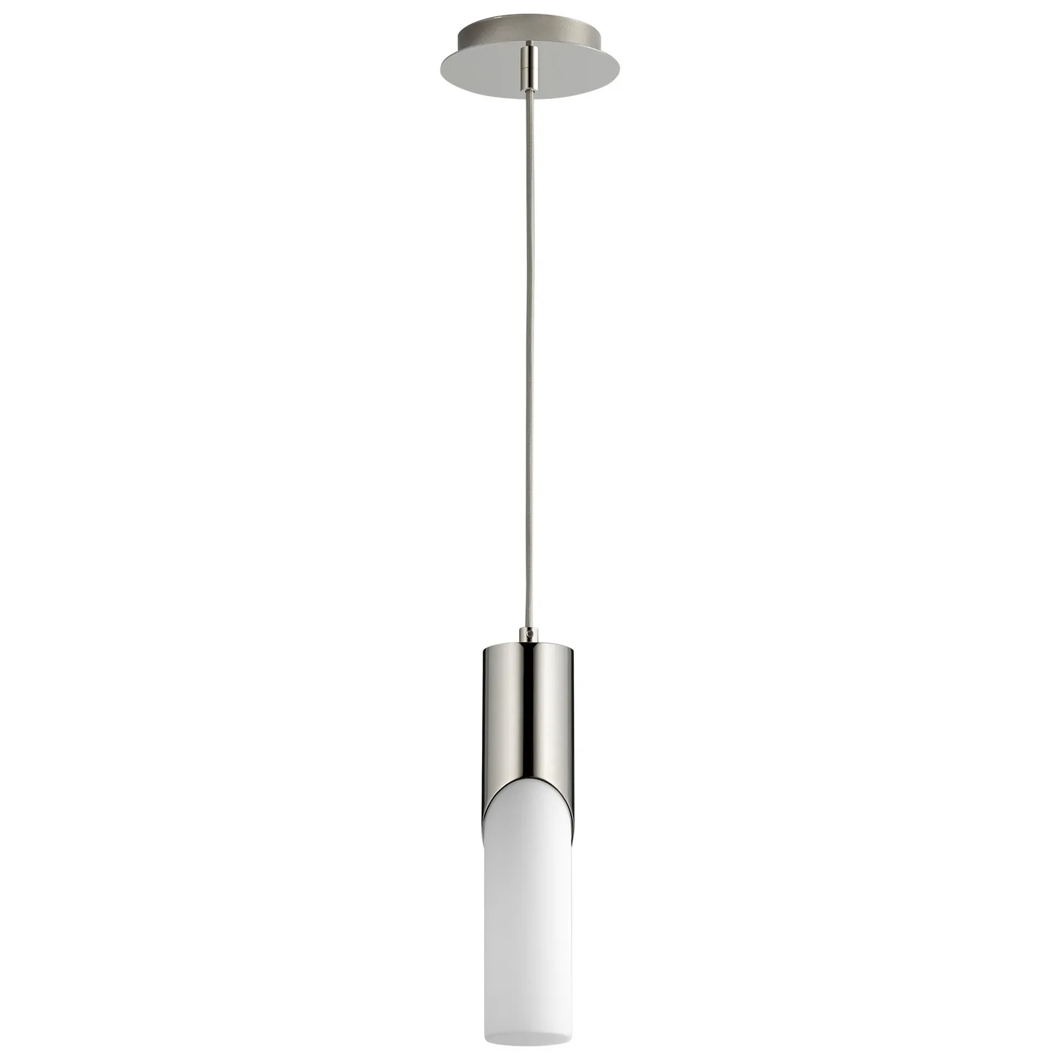 Ellipse LED Mini Pendant in Polished Nickel