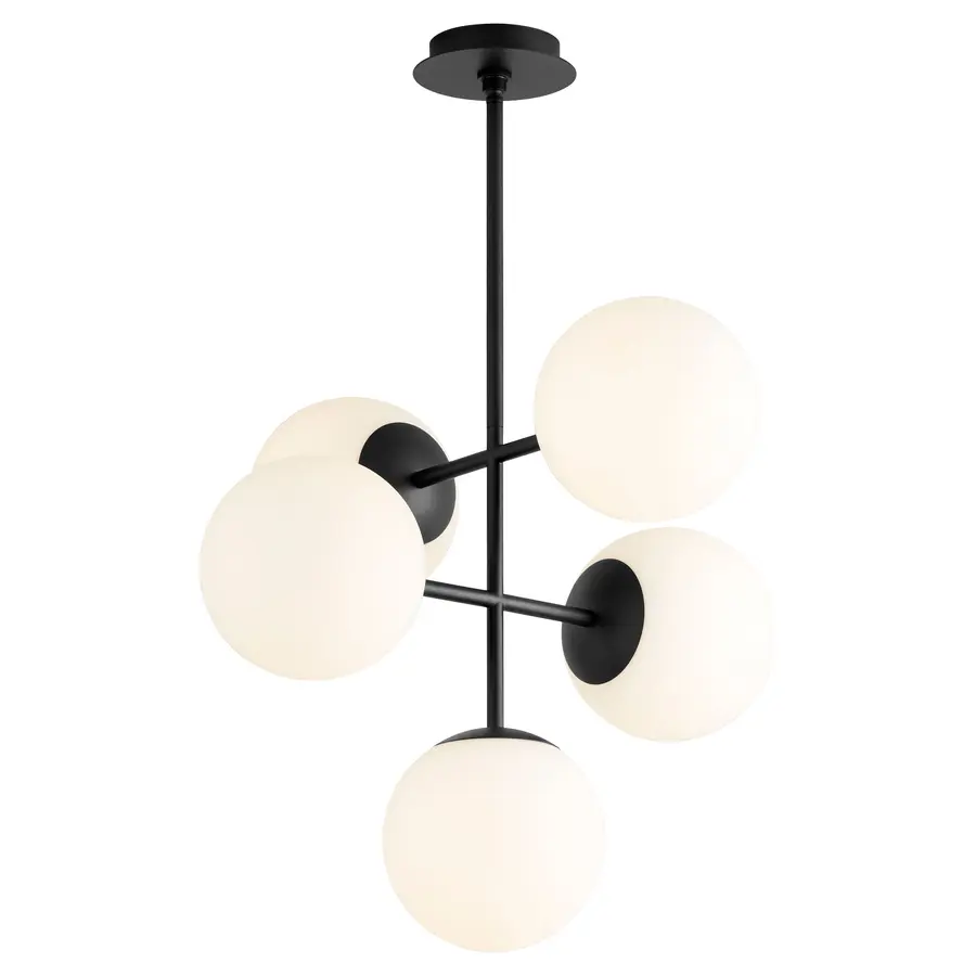 Nebula 5-Light LED Pendant in Black - Image 2