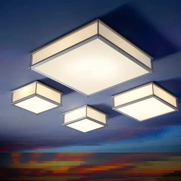 Modulo LED Flush Mount in Satin Nickel - Image 3