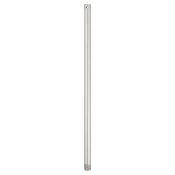 This 24-inch downrod in Classic Nickel finish provides the necessary extension for ceiling fans in rooms with higher ceilings. The durable metal construction and neutral nickel finish complement most fan styles.