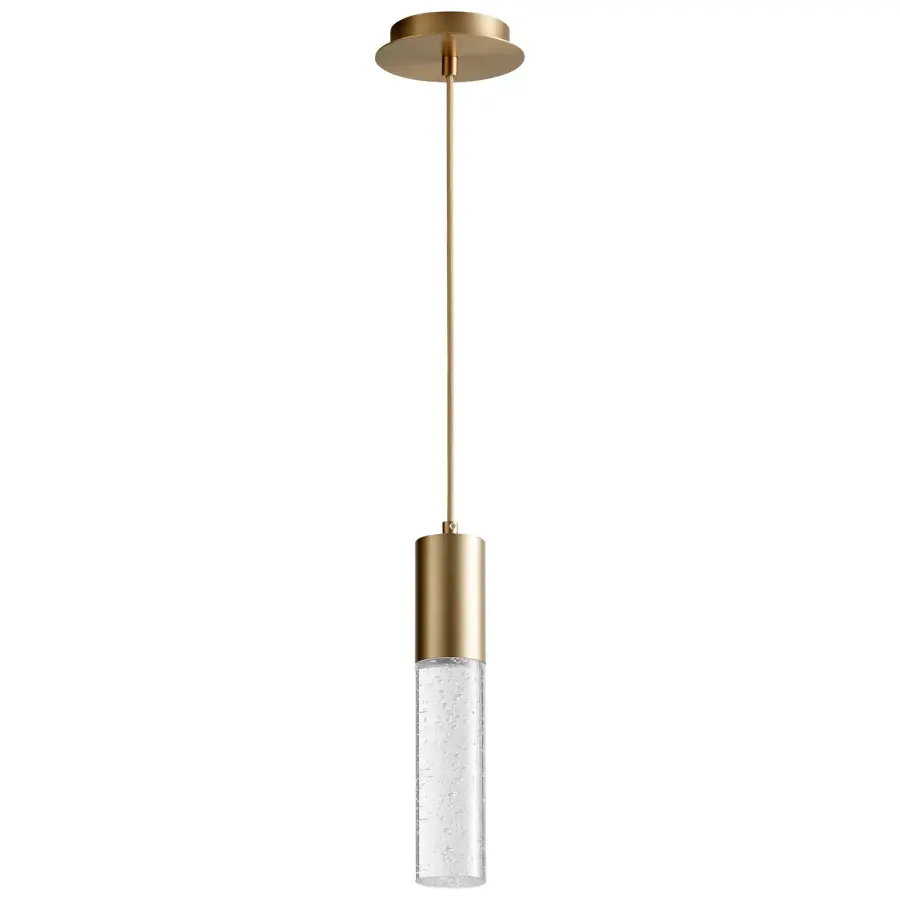 Spirit LED Mini Pendant in Aged Brass - Image 1