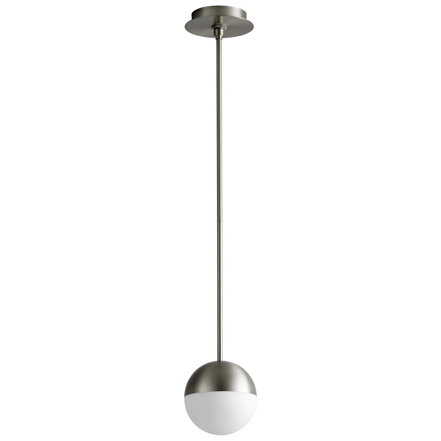 Mondo LED Pendant in Satin Nickel