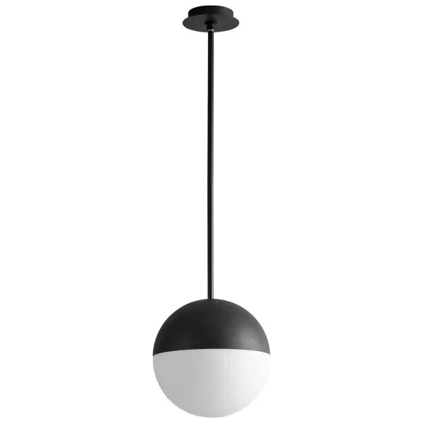 Collection: Mondo Finish: Black Black Glass: Satin opal Width: 12.00" Height: 14.00" Weight: 11.51 lb Bulbs Included Number of Bulbs: 1 Maximum Wattage: 10.10 W Bulb Type: LED Bulb Base: Array Light Source: LED Light Output: 564.00 lm Color Temperature: 3000 K CRI: 90 Voltage: 120.00 V Material: Steel and Glass Country of Origin: China Safety Listing: UL, ETL Safety Rating: Damp LED Manufacturer Warranty: 1 year from date of purchase
