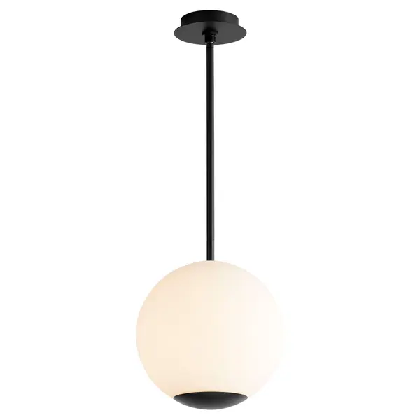 Collection: Terra Finish: Black Glass: Matte Opal Width: 12.00" Height: 14.00" Weight: 9.00 lb Bulbs Included Number of Bulbs: 1 Maximum Wattage: 11.00 W Bulb Type: LED Bulb Base: Array Light Source: LED Light Output: 582.00 lm Color Temperature: 3000 K CRI: 90 Voltage: 120.00 V Material: Steel and Glass Country of Origin: China Safety Listing: UL, ETL Safety Rating: Damp LED Manufacturer Warranty: 1 year from date of purchase - alternate view