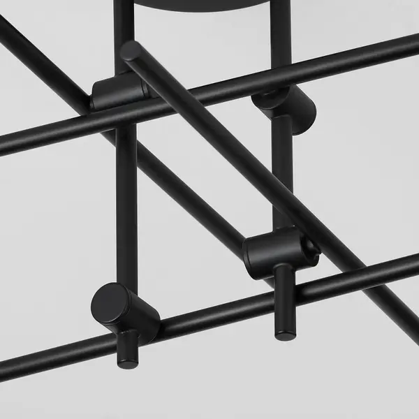 Mika 4-Light Semi-Flush Mount in Black - Image 3
