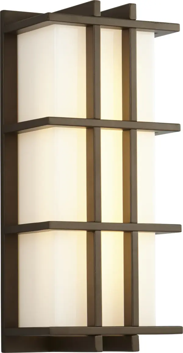 Collection: Telshor Finish: Oiled Bronze Glass: White Acrylic Width: 7.25" Height: 16.50" Weight: 7.81 lb Extension from Wall: 5.00" Bulbs Included Number of Bulbs: 1 Maximum Wattage: 10.10 W Bulb Type: LED Bulb Base: Array Light Source: LED Light Output: 1218.00 lm Color Temperature: 3000 K CRI: 90 Voltage: 120.00 V Material: Stainless Steel #304 Country of Origin: China Safety Listing: UL, ETL Safety Rating: Wet LED Manufacturer Warranty: 1 year from date of purchase , 5 years LED