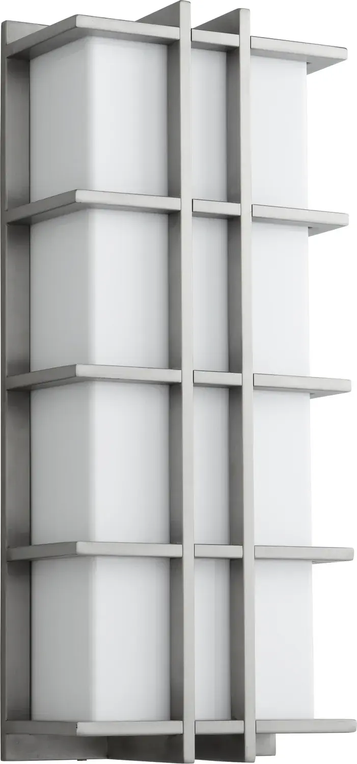 Telshor LED Outdoor Lantern in Satin Nickel - Image 1
