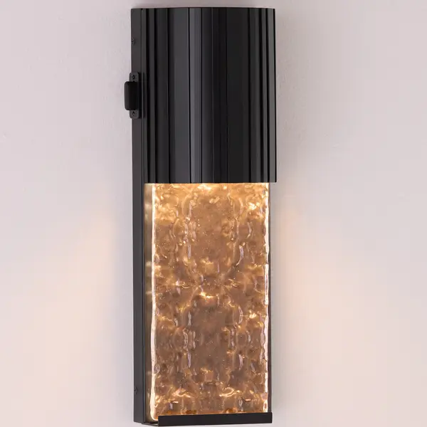 Cascata LED Outdoor Wall Sconce in Black - Image 4