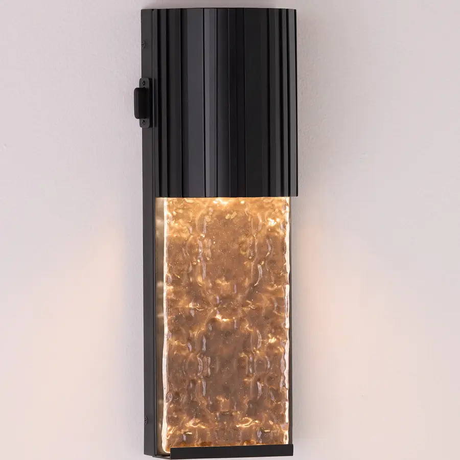 Cascata LED Outdoor Wall Sconce in Black - Image 4