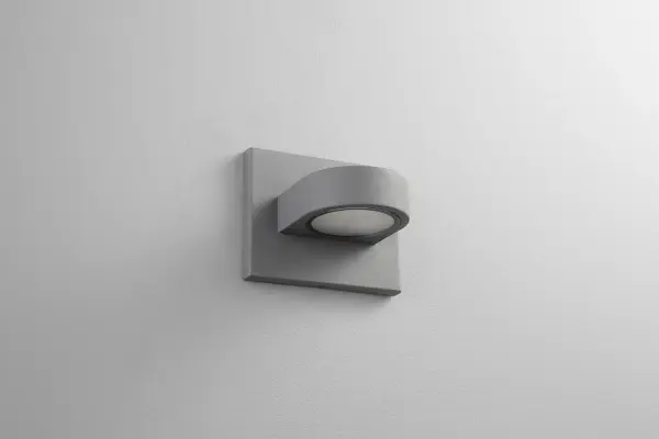 Collection: Eris Finish: Grey Glass: Frost Width: 6.00" Height: 4.75" Weight: 3.41 lb Extension from Wall: 4.38" Bulbs Included Number of Bulbs: 1 Maximum Wattage: 8.20 W Bulb Type: LED Bulb Base: Array Light Source: LED Light Output: 1050.00 lm Color Temperature: 3000 K CRI: 90 Voltage: 120.00 V Material: Aluminum & Acrylic Country of Origin: China Safety Listing: UL, ETL Safety Rating: Wet LED Manufacturer Warranty: 1 year from date of purchase , 5 years LED
