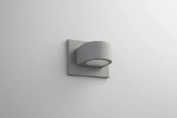 Collection: Eris Finish: Grey Glass: Frost Width: 6.00" Height: 4.75" Weight: 4.38 lb Extension from Wall: 4.38" Bulbs Included Number of Bulbs: 2 Maximum Wattage: 8.20 W Bulb Type: LED Bulb Base: Array Light Source: LED Light Output: 2100.00 lm Color Temperature: 3000 K CRI: 90 Voltage: 120.00 V Material: Aluminum & Acrylic Country of Origin: China Safety Listing: UL, ETL Safety Rating: Wet LED Manufacturer Warranty: 1 year from date of purchase , 5 years LED