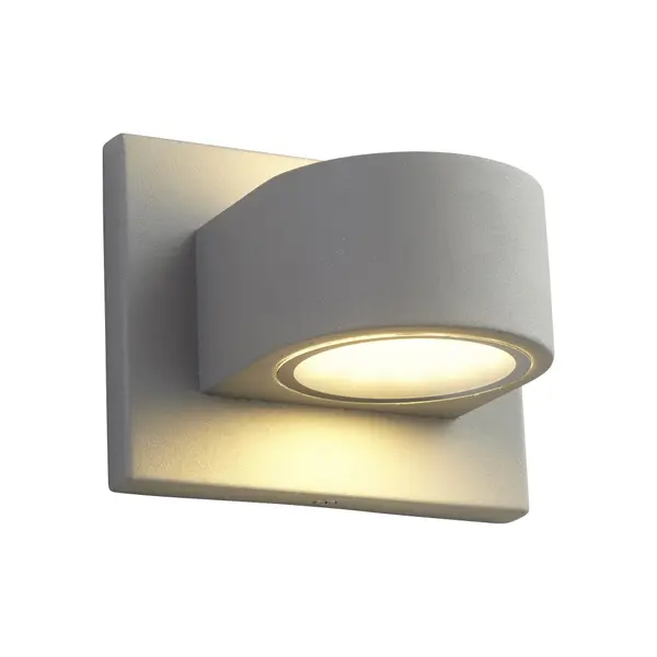 Collection: Eris Finish: Grey Glass: Frost Width: 6.00" Height: 4.75" Weight: 4.38 lb Extension from Wall: 4.38" Bulbs Included Number of Bulbs: 2 Maximum Wattage: 8.20 W Bulb Type: LED Bulb Base: Array Light Source: LED Light Output: 2100.00 lm Color Temperature: 3000 K CRI: 90 Voltage: 120.00 V Material: Aluminum & Acrylic Country of Origin: China Safety Listing: UL, ETL Safety Rating: Wet LED Manufacturer Warranty: 1 year from date of purchase , 5 years LED - alternate view