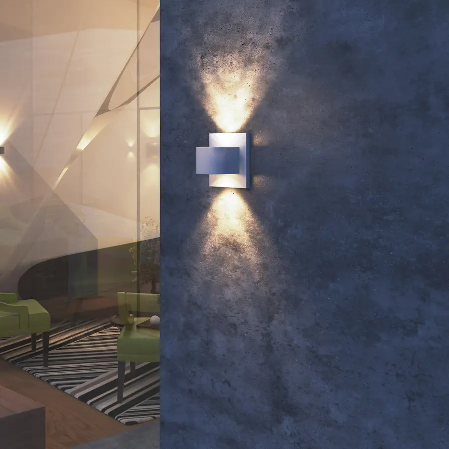 Eris LED Outdoor Lantern in Grey - Image 4
