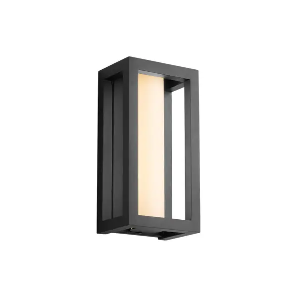 Collection: Aperto Finish: Black Glass: White Frost Width: 6.00" Height: 12.00" Weight: 3.50 lb Extension from Wall: 4.25" Bulbs Included Number of Bulbs: 1 Maximum Wattage: 12.00 W Bulb Type: LED Bulb Base: Array Light Source: LED Light Output: 465.00 lm Color Temperature: 3000 K CRI: 90 Voltage: 120.00 V Material: Aluminum|Glass Country of Origin: China Safety Listing: UL, ETL Safety Rating: Wet LED Manufacturer Warranty: 1 year from date of purchase - alternate view
