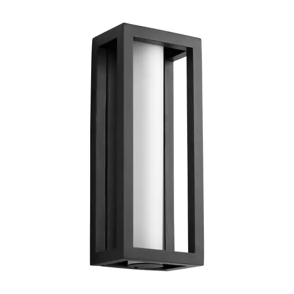 Collection: Aperto Finish: Black Glass: White Frost Width: 6.50" Height: 16.00" Weight: 4.00 lb Extension from Wall: 4.25" Bulbs Included Number of Bulbs: 1 Maximum Wattage: 12.00 W Bulb Type: LED Bulb Base: Array Light Source: LED Light Output: 546.00 lm Color Temperature: 3000 K CRI: 90 Voltage: 120.00 V Material: Aluminum|Glass Country of Origin: China Safety Listing: UL, ETL Safety Rating: Wet LED Manufacturer Warranty: 1 year from date of purchase