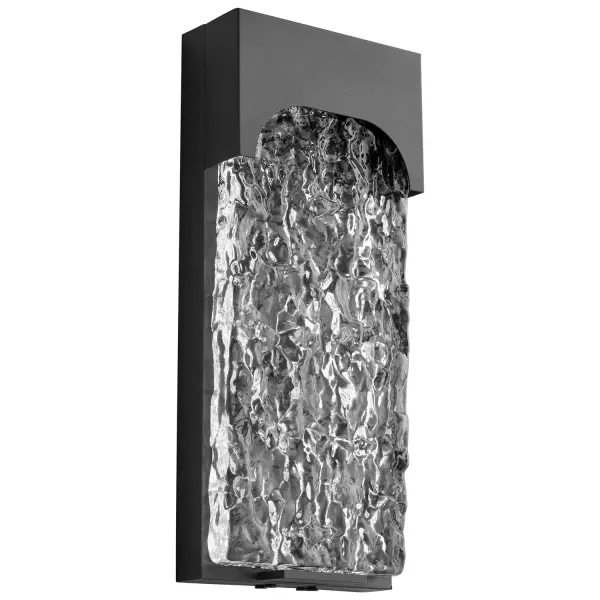 Collection: Nitro Finish: Black Glass: Clear Width: 5.50" Height: 13.00" Weight: 7.50 lb Extension from Wall: 2.38" Bulbs Included Number of Bulbs: 1 Maximum Wattage: 7.70 W Bulb Type: LED Bulb Base: Array Light Source: LED Light Output: 616.00 lm Color Temperature: 3000 K CRI: 90 Voltage: 120.00 V Material: Iron, Glass Country of Origin: China Safety Listing: UL, ETL Safety Rating: Wet LED Manufacturer Warranty: 1 purchase , 5 yrs LED eclictrical componets