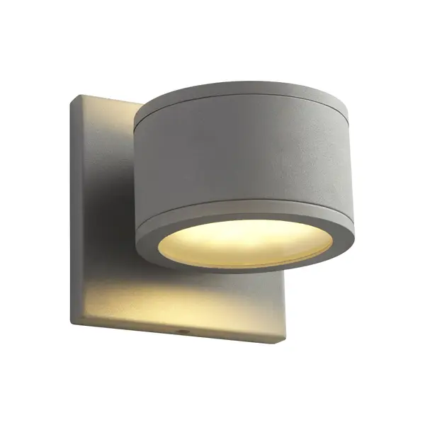 Collection: Ceres Finish: Grey Glass: Frosted Glass Width: 4.75" Height: 4.75" Weight: 3.88 lb Extension from Wall: 5.00" Bulbs Included Number of Bulbs: 2 Maximum Wattage: 8.20 W Bulb Type: LED Bulb Base: Array Light Source: LED Light Output: 2100.00 lm Color Temperature: 3000 K CRI: 90 Voltage: 120.00 V Material: Aluminum & Acrylic Country of Origin: China Safety Listing: UL, ETL Safety Rating: Wet LED Manufacturer Warranty: 1 year from date of purchase , 5 years LED - alternate view