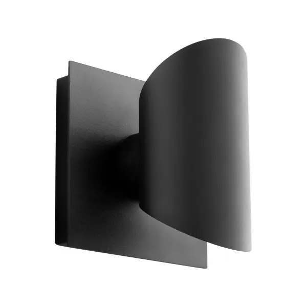 Collection: Caliber Finish: Black Width: 5.13" Height: 5.63" Weight: 2.00 lb Extension from Wall: 4.38" Bulbs Included Number of Bulbs: 2 Maximum Wattage: 2.50 W Bulb Type: LED Bulb Base: Array Light Source: LED Light Output: 209.00 lm Color Temperature: 3000 K CRI: 90 Voltage: 110.00 V Material: Aluminum and Iron Country of Origin: China Safety Listing: UL, ETL Safety Rating: Wet LED Manufacturer Warranty: 1 year from date of purchase