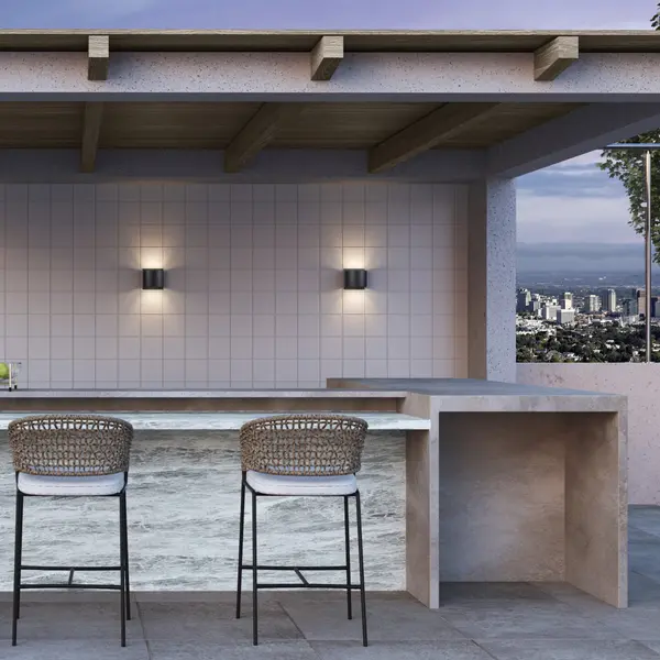 Kaldor LED Outdoor Lantern in Black - Image 3