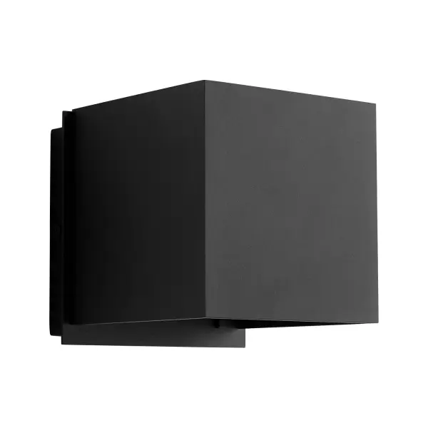 Collection: Kubo Finish: Black Width: 5.13" Height: 5.13" Weight: 3.00 lb Extension from Wall: 5.63" Bulbs Included Number of Bulbs: 2 Maximum Wattage: 2.50 W Bulb Type: LED Bulb Base: Array Light Source: LED Light Output: 210.00 lm Color Temperature: 3000 K CRI: 90 Voltage: 110.00 V Material: Aluminum and Iron Country of Origin: China Safety Listing: UL, ETL Safety Rating: Wet LED Manufacturer Warranty: 1 year from date of purchase