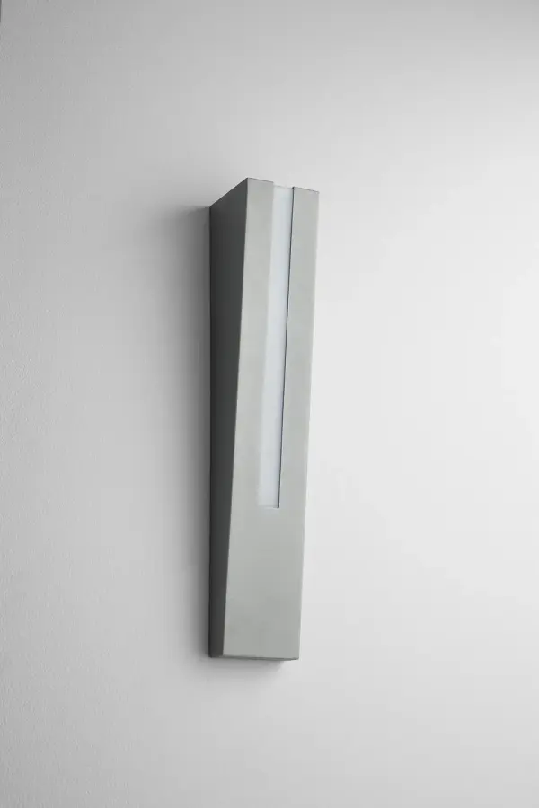 Collection: Karme Finish: Grey Glass: Polished White Polycarbonate Width: 3.50" Height: 20.00" Weight: 7.00 lb Extension from Wall: 3.50" Number of Bulbs: 1 Maximum Wattage: 11.90 W Bulb Type: LED Bulb Base: Array Light Source: LED Light Output: 1475.00 lm Color Temperature: 3000 K CRI: 90 Voltage: 120.00 V Material: Aluminum & Acrylic Country of Origin: China Safety Listing: UL/ETL Safety Rating: Wet LED Manufacturer Warranty: 1 year from date of purchase , 5 years LED