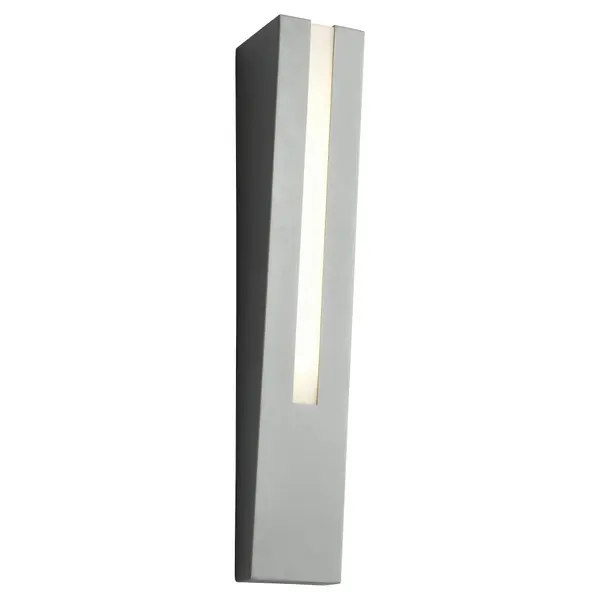 Collection: Karme Finish: Grey Glass: Polished White Polycarbonate Width: 3.50" Height: 20.00" Weight: 7.00 lb Extension from Wall: 3.50" Number of Bulbs: 1 Maximum Wattage: 11.90 W Bulb Type: LED Bulb Base: Array Light Source: LED Light Output: 1475.00 lm Color Temperature: 3000 K CRI: 90 Voltage: 120.00 V Material: Aluminum & Acrylic Country of Origin: China Safety Listing: UL/ETL Safety Rating: Wet LED Manufacturer Warranty: 1 year from date of purchase , 5 years LED - alternate view