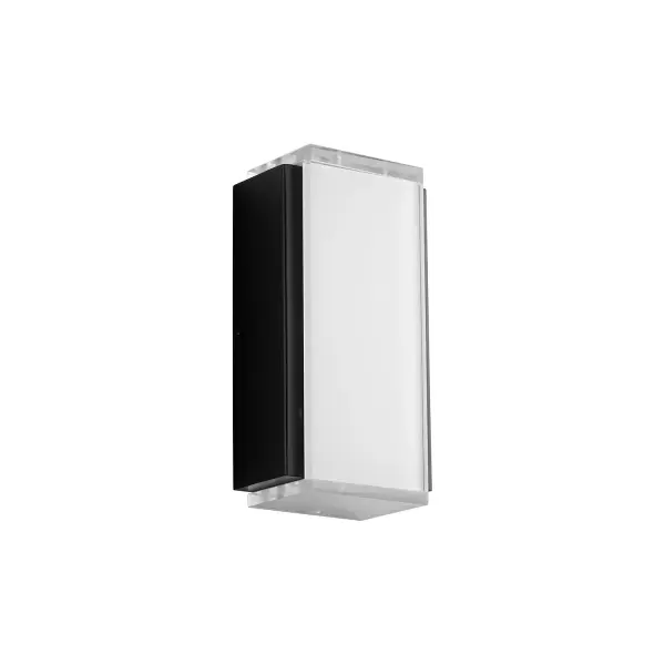 Collection: Helio Finish: Black Glass: White Frost Width: 4.75" Height: 9.25" Weight: 3.50 lb Extension from Wall: 3.00" Bulbs Included Number of Bulbs: 1 Maximum Wattage: 10.00 W Bulb Type: LED Bulb Base: Array Light Source: LED Light Output: 298.00 lm Color Temperature: 3000 K CRI: 90 Voltage: 120.00 V Material: Glass, Aluminum, Iron Country of Origin: China Safety Listing: UL, ETL Safety Rating: Wet LED Manufacturer Warranty: 1 year from date of purchase