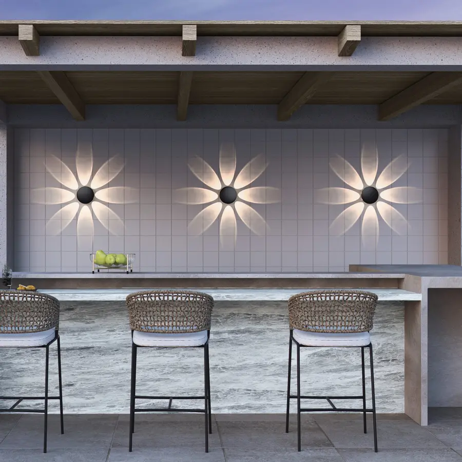 Rickie LED Outdoor Lantern in Black - Image 4