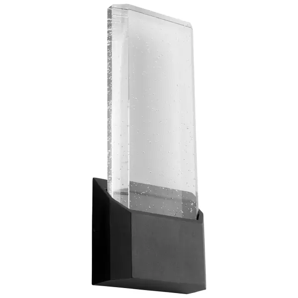 Collection: Esprit Finish: Black Glass: Clear Width: 5.50" Height: 13.50" Weight: 6.75 lb Extension from Wall: 2.00" Bulbs Included Number of Bulbs: 1 Maximum Wattage: 6.00 W Bulb Type: LED Bulb Base: Array Light Source: LED Light Output: 510.00 lm Color Temperature: 3000 K CRI: 90 Voltage: 120.00 V Material: Aluminum, Glass Country of Origin: China Safety Listing: UL, ETL Safety Rating: Wet LED Manufacturer Warranty: 1 purchase , 5 yrs LED eclictrical componets