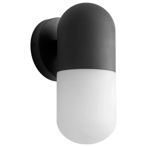 Collection: Corpus Finish: Black Glass: Satin Opal Width: 5.88" Height: 10.38" Weight: 3.10 lb Extension from Wall: 5.50" Bulbs Included Number of Bulbs: 1 Maximum Wattage: 8.00 W Bulb Type: LED Bulb Base: Array Light Source: LED Light Output: 680.00 lm Color Temperature: 3000 K CRI: 90 Voltage: 120.00 V Material: Aluminum, Glass, Iron Country of Origin: China Safety Listing: UL, ETL Safety Rating: Wet LED Manufacturer Warranty: 1 purchase , 5 yrs LED eclictrical componets