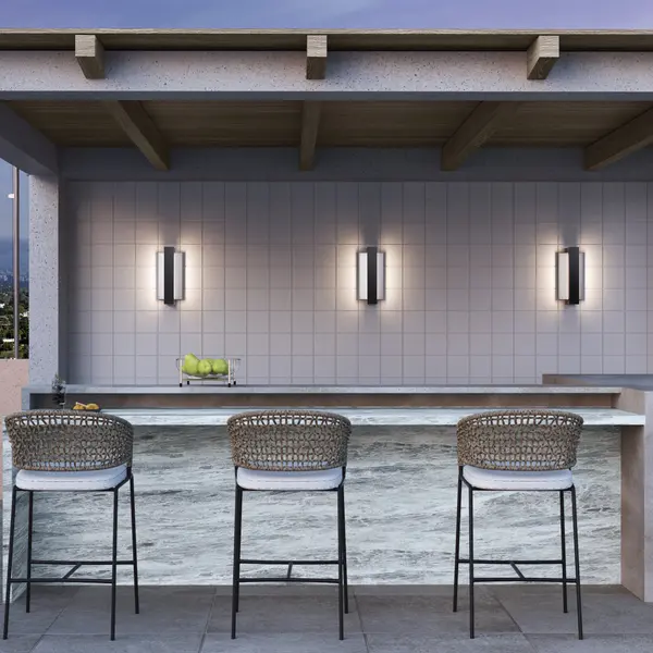 Verve LED Outdoor Wall Sconce in Black - Image 5