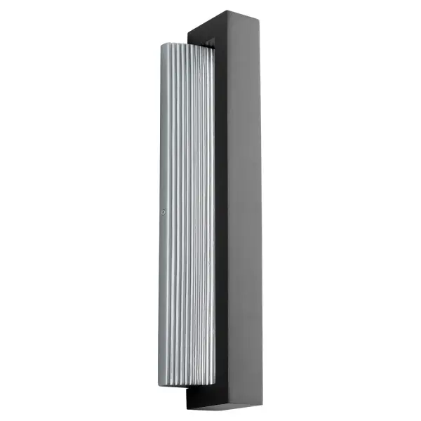 Collection: Verve Finish: Black Glass: White Width: 6.00" Height: 22.00" Weight: 4.75 lb Extension from Wall: 4.00" Bulbs Included Number of Bulbs: 1 Maximum Wattage: 18.00 W Bulb Type: LED Bulb Base: Array Light Source: LED Light Output: 1530.00 lm Color Temperature: 3000 K CRI: 90 Voltage: 120.00 V Material: Glass, Aluminum, Iron Country of Origin: China Safety Listing: UL, ETL Safety Rating: Wet LED Manufacturer Warranty: 1 year, 5 years on LED