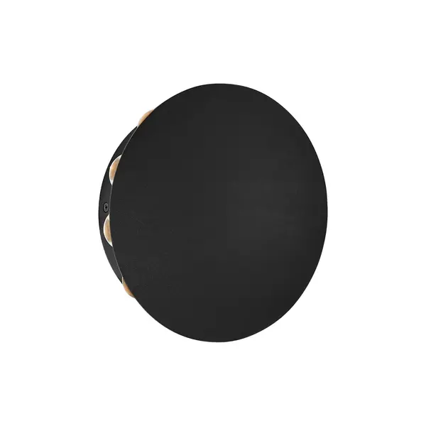 The Rickie 8″ LED outdoor lights emit a radiance of light in a daisy-like pattern. Twelve LED arrays are diffused by g=clear glass and are evenly distributed along the edge of the wall mount, shedding light in petal-like formations. Choose from brushed aluminum or black and display in multiples for a spiritous installation that will turn heads. Collection: Rickie Finish: Black Notes: Light Pattern on Fixture Edge creates Petal-like Formation Width: 8.00" Height: 8.00" Weight: 3.50 lb Extension from Wall: 2.50" Bulbs Included Number of Bulbs: 12 Maximum Wattage: 1.50 W Bulb Type: LED Bulb Base: Array Light Source: LED Color Temperature: 3000 K CRI: 90 Dimmable Voltage: 120.00 V Country of Origin: China Safety Rating: Wet LED Manufacturer Warranty: Limited Warranty - alternate view