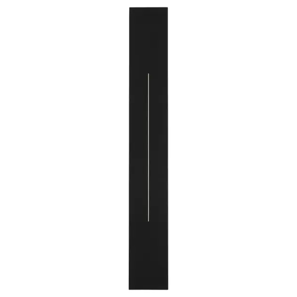 Constructed of coastal-grade materials, the Torre 5CCT LED wet-rated sconce has lasting performance with a minimalist design. The back-lit lighting creates a radiating ambiance with a vertical opening in the center, drawing the eye in. Choose from various sizes of this simple geometric luminary to find your perfect match. Collection: Torre Finish: Black Width: 5.00" Height: 35.75" Weight: 6.47 lb Extension from Wall: 4.00" Number of Bulbs: 1 Maximum Wattage: 48.00 W Bulb Base: Array Light Source: LED Material: Aluminum Country of Origin: China Safety Rating: Wet LED