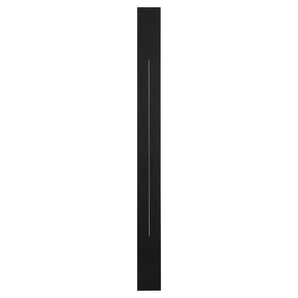 Constructed of coastal-grade materials, the Torre 5CCT LED wet-rated sconce has lasting performance with a minimalist design. The back-lit lighting creates a radiating ambiance with a vertical opening in the center, drawing the eye in. Choose from various sizes of this simple geometric luminary to find your perfect match. Collection: Torre Finish: Black Width: 5.00" Height: 58.88" Weight: 10.16 lb Extension from Wall: 4.00" Number of Bulbs: 1 Maximum Wattage: 48.00 W Bulb Base: Array Light Source: LED Material: Aluminum Country of Origin: China Safety Rating: Wet LED