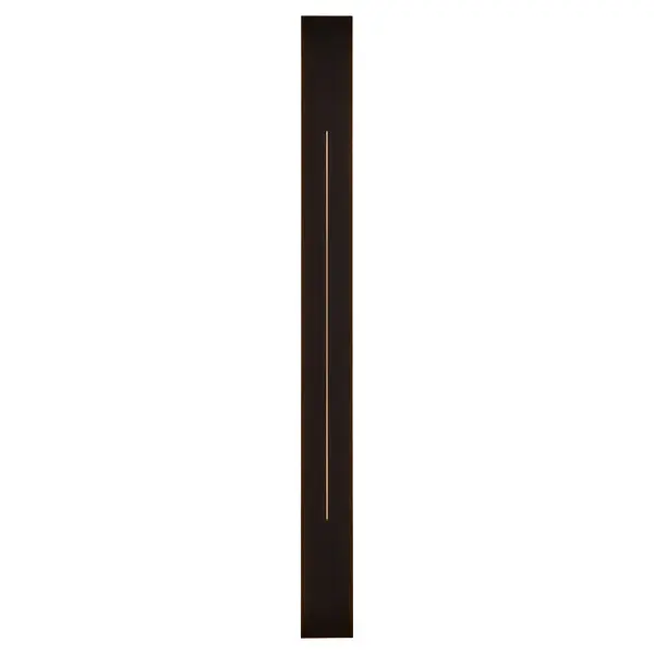 Constructed of coastal-grade materials, the Torre 5CCT LED wet-rated sconce has lasting performance with a minimalist design. The back-lit lighting creates a radiating ambiance with a vertical opening in the center, drawing the eye in. Choose from various sizes of this simple geometric luminary to find your perfect match. Collection: Torre Finish: Black Width: 5.00" Height: 58.88" Weight: 10.16 lb Extension from Wall: 4.00" Number of Bulbs: 1 Maximum Wattage: 48.00 W Bulb Base: Array Light Source: LED Material: Aluminum Country of Origin: China Safety Rating: Wet LED - alternate view