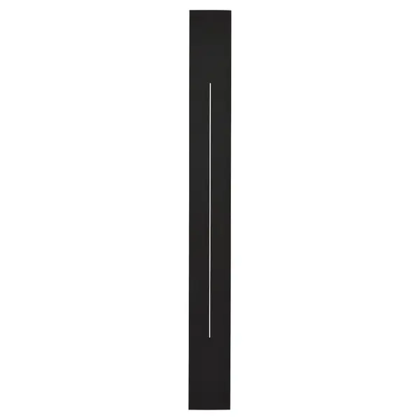 Constructed of coastal-grade materials, the Torre 5CCT LED wet-rated sconce has lasting performance with a minimalist design. The back-lit lighting creates a radiating ambiance with a vertical opening in the center, drawing the eye in. Choose from various sizes of this simple geometric luminary to find your perfect match. Collection: Torre Finish: Black Glass: White Width: 5.00" Height: 47.13" Weight: 7.83 lb Extension from Wall: 4.00" Canopy: 4.375"x3.750"x4.375" Bulbs Included Number of Bulbs: 1 Maximum Wattage: 38.00 W Bulb Base: Array Light Source: LED Light Output: 3400.00 lm Delivered Lumens: 2050.00 lm Color Temperature: 2700 K CRI: 90 Material: Aluminum|PVC|Acrylic Country of Origin: China Safety Listing: cETL Safety Rating: Wet LED - alternate view
