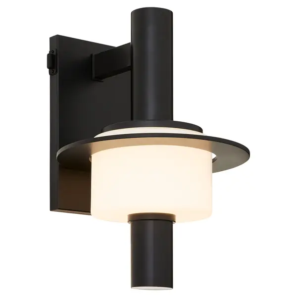 Collection: Janus Finish: Black Width: 12.50" Height: 18.00" Weight: 9.74 lb Extension from Wall: 13.00" Maximum Wattage: 20.00 W Bulb Type: Array Bulb Base: Array Light Source: LED Light Output: 2096.00 lm Delivered Lumens: 900.00 lm Color Temperature: 2700 K CRI: 90 Material: Aluminum|Iron|Glass Country of Origin: China Safety Rating: Wet LED - alternate view