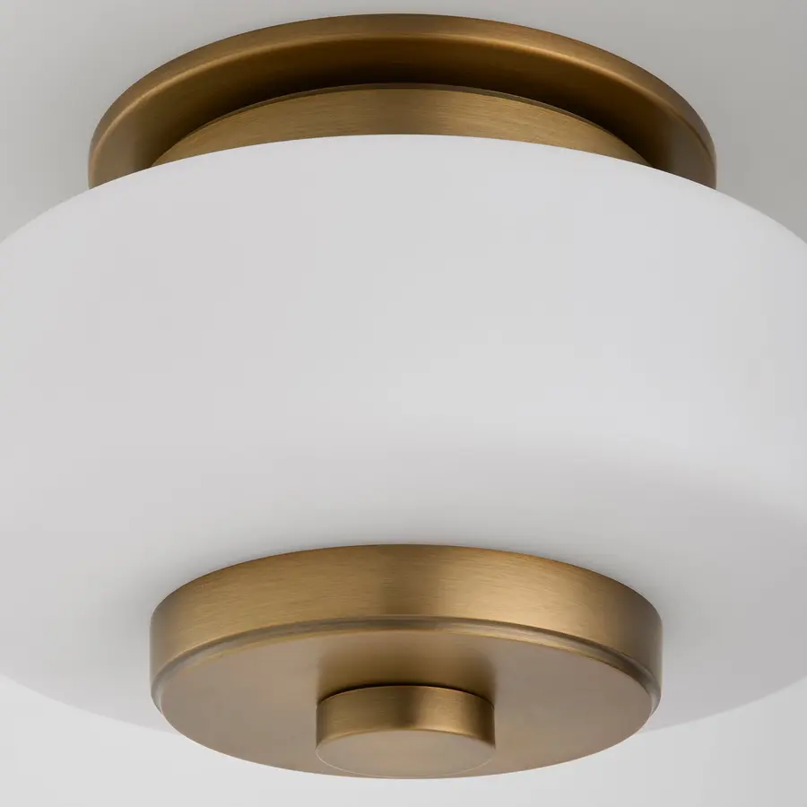 Favo LED Pendant in Brushed Brass - Image 3