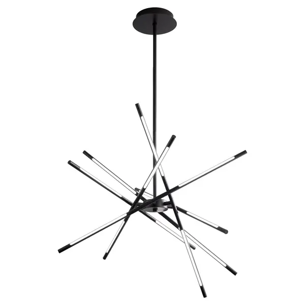 Palillos LED Linear Chandelier in Black - Image 4