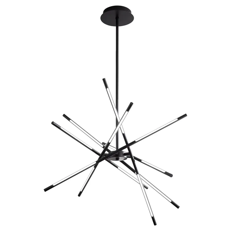 Palillos LED Linear Chandelier in Black - Image 4