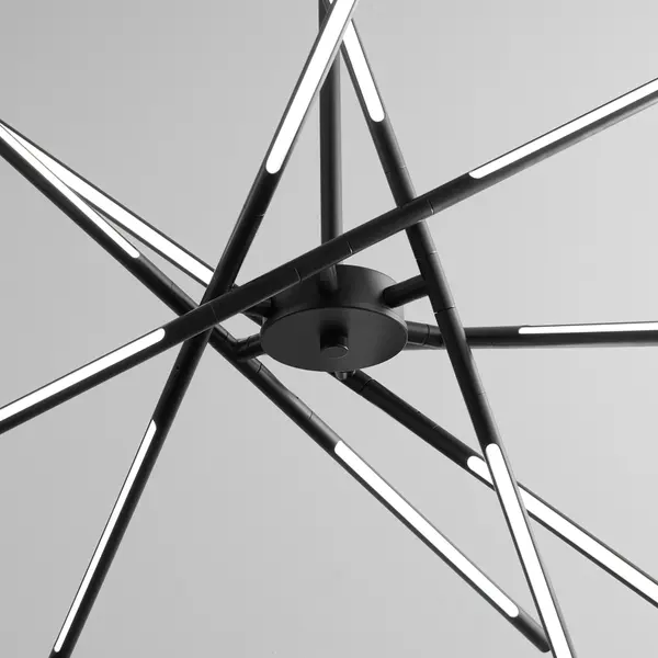 Palillos LED Linear Chandelier in Black - Image 6