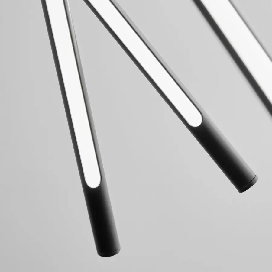 Palillos LED Linear Chandelier in Black - Image 7